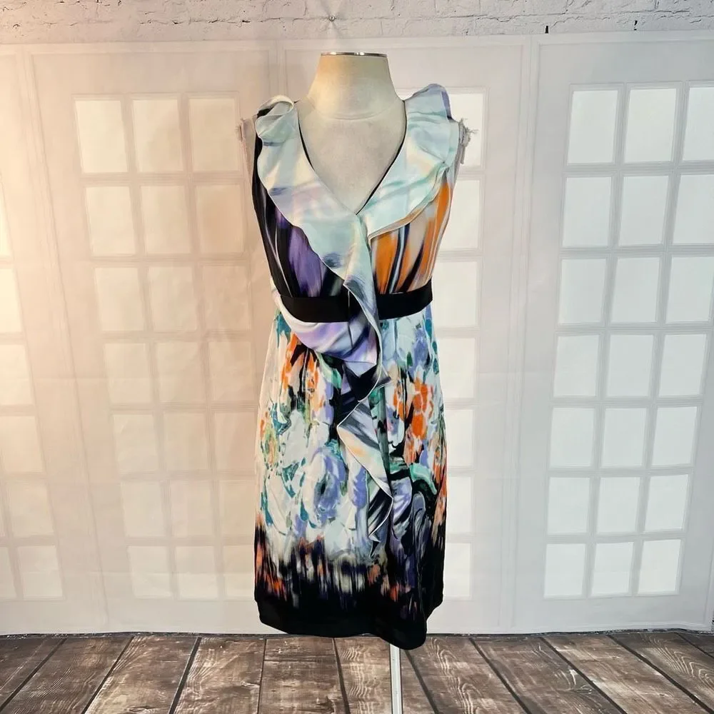 Elie Tahari NWT Patrice sleeveless silk sheath dress size 4 - Picture 3 of 12